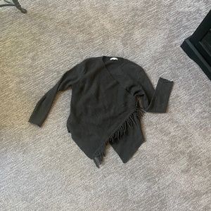 Tweeds merino wool wrap sweater